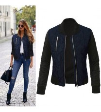 Chic Babe Bomber Jacket In Quilted Satin