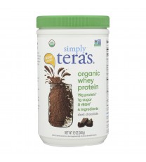 Teras Whey Protein Powder - Whey - Organic - Fair Trade Certified Dark Chocolate Cocoa - 12 oz