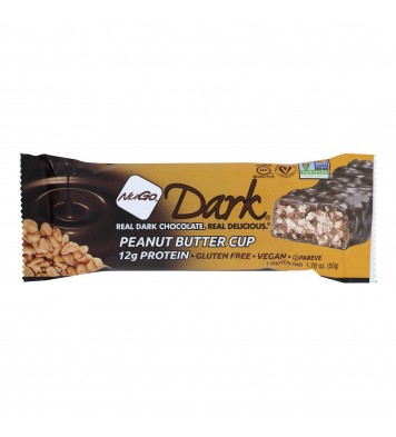 NuGo Nutrition Bar - Dark - Peanut Butter Cup - 1.76 oz - Case of 12