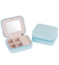 Color: SKY BLUE - Cool Jewels A Palm Sized Compact Jewelry Box