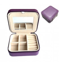 Color: PURPLE - Cool Jewels A Palm Sized Compact Jewelry Box