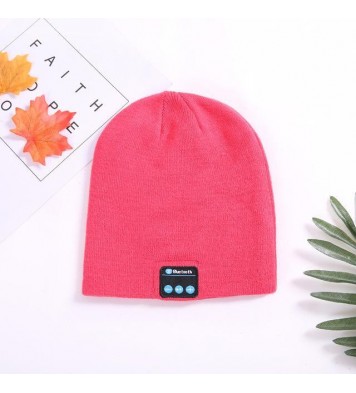 Color: Pink - Musical Beanie Bluetooth Hat