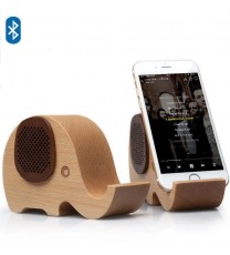 Style: Whale Trail - WOODSY GOODSY 2 IN 1 Bluetooth Speaker And Cell Phone Stand