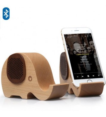 Style: Whale Trail - WOODSY GOODSY 2 IN 1 Bluetooth Speaker And Cell Phone Stand