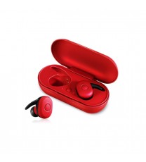 Color: RED - Twin Bluetooth Earpods With Chargeable Box