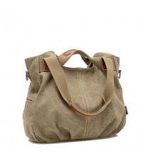 Color: Juicy Pear - ARM CANDY Handy Natural Canvas Handbag