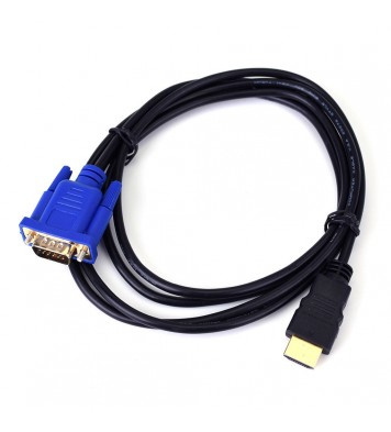 1.8M HDMI to VGA Cable HD 1080P HDMI Male to VGA Male Video Converter Adapter for PC Laptop