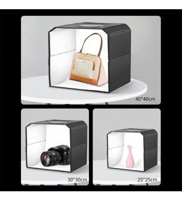 Led Studio Case Lightbox Folding Mini Photo Studio Photography Lighting Shooting Tent Box For Artisans Artistsn 25CM