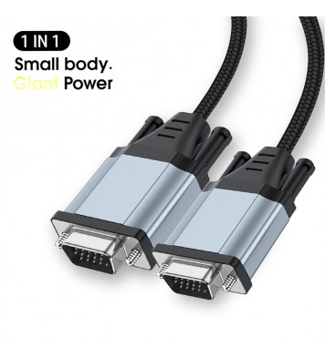 Vga Cable Hdmi-compatible To Vga Male To Male Connection Line For Computer Notebook Monitor Tv Video Line grey