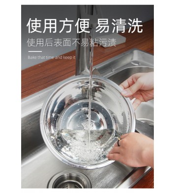 Thicken Colander Strainer Basin Cooker Utensil Mixing Bowl Kitchen Tool Rice Sieve Fruit Washing 304 stainless steel rice sieve