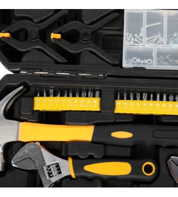 US 198pc Tool Set General Household Repair Hand Tool Kit with Toolbox Storage Case