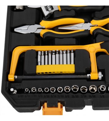 US 198pc Tool Set General Household Repair Hand Tool Kit with Toolbox Storage Case