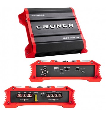 Crunch Ground Pounder 2 X 250 @ 4 Ohms 2 X 500 @ 2 Ohms 1 X 1000 Watts @ 4 Ohms Bridged