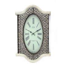 20" Novelty White Glass Analog Wall Clock