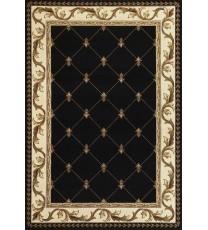 7' X 10'  Polypropylene Black Area Rug