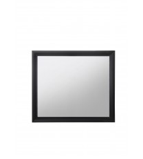 Contemporary Wood Frame Mirror In Black