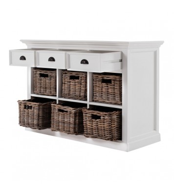 Modern Farmhouse Buffet Server With Basket Set