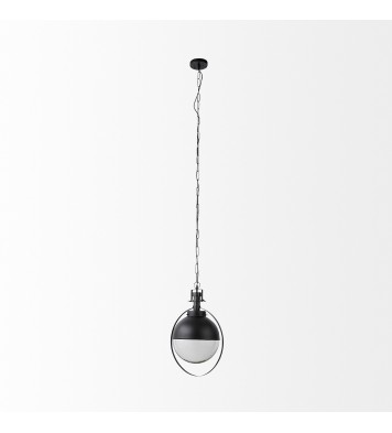 Black Metal Sphere Pendant Hanging Light