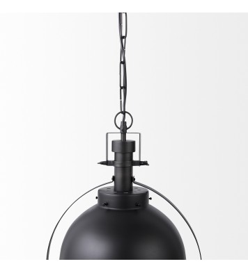 Black Metal Sphere Pendant Hanging Light