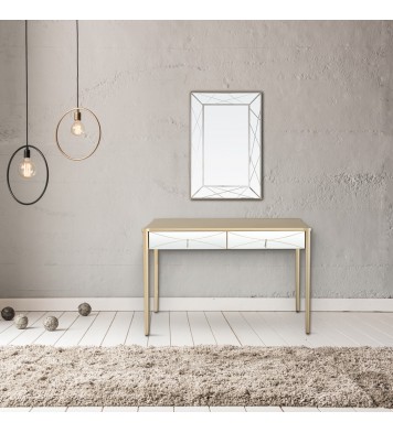 Champagne Finish Console Table