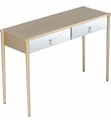 Champagne Finish Console Table