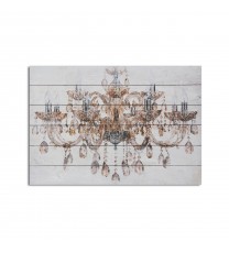 Luxurious Vintage Chandelier Unframed Graphic Wall Art