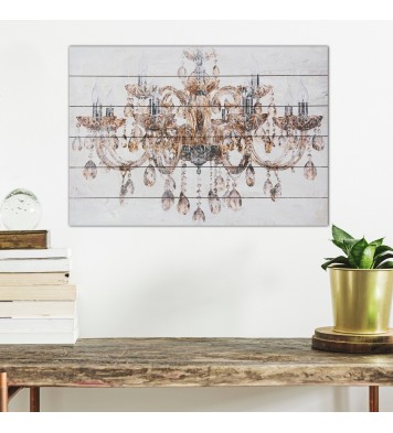 Luxurious Vintage Chandelier Unframed Graphic Wall Art