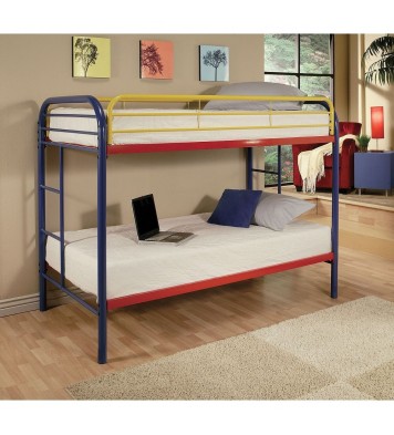 Colorful Twin Over Twin Bunk Bed