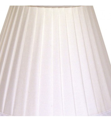 5" White Set of 6 Slanted Pleat Chandelier Silk Lampshades