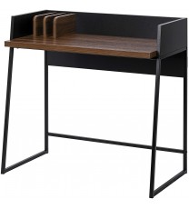 Contemporary Brown and Black Computer And Writing Desk