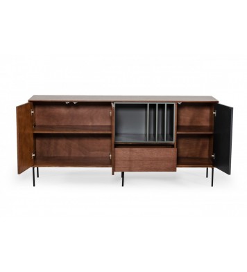 Urban Warm 71" Brown Gray and Charcoal Buffet Server