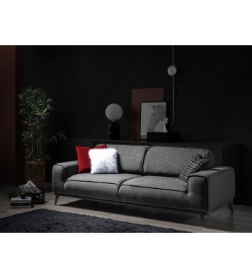 90" Dark Gray Linen Sleeper Sofa