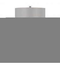 27" Black Metal Table Lamp With Gray Drum Shade