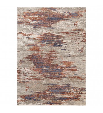 8' x 10' Beige Abstract Power Loom Area Rug