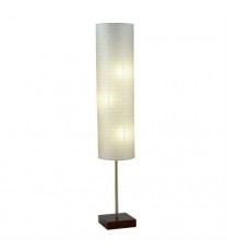 Modern Asian Style Floor Lamp with White Rice Paper Shade