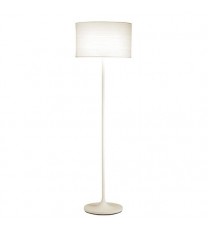 Modern Floor Lamp with White Paper Drum Shade