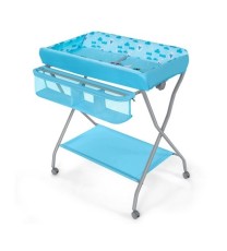 Blue Folding  Wide Nursery Baby Diaper Changing Table