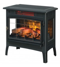 Black Infrared Quartz Electric Fireplace Stove Heater