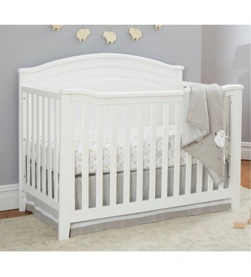 3 Piece Crib Changing Station 6 Drawer Dresser Nursery Furniture Set White