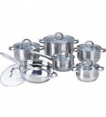 12 Piece Stainless Steel Cookware Set