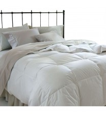 King size Down Alternative Comforter in White Microfiber