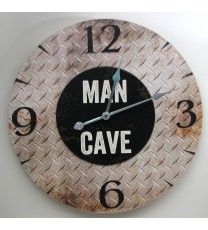 "MAN CAVE" Wall Clock