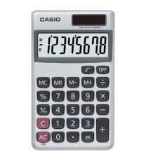 CASIO SL300VE/SL300SV Wallet Solar Calculator with 8-Digit Display