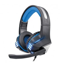 Supersonic IQ-480G - BLUE Pro-Wired Gaming Headset with Lights (Blue)