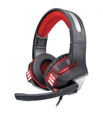 Supersonic IQ-480G - RED Pro-Wired Gaming Headset with Lights (Red)