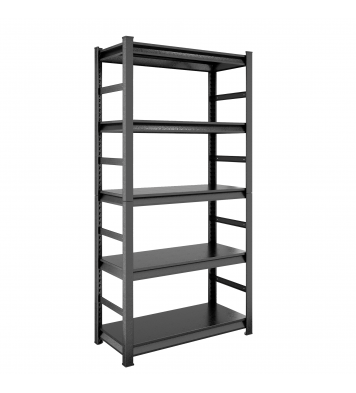 Storage Shelves 5 Tier Heavy Duty Metal Shelving Unit Adjustable Shelving Units and Storage Rack Kitchen Garage Shelf H72 * W35.4 * D15.7