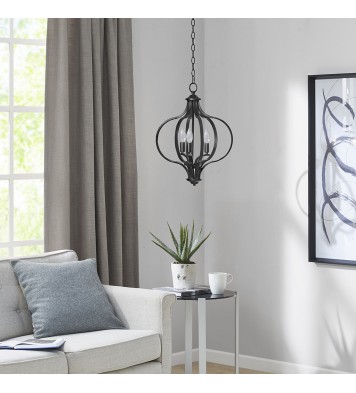 Nava 3-Light Metal Chandelier with Adjustable Chain