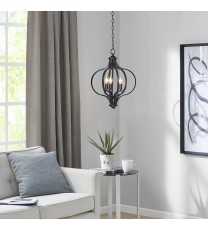 Nava 3-Light Metal Chandelier with Adjustable Chain