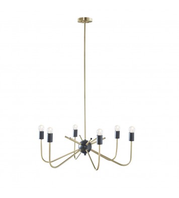 Alexis 6-Light Metal Chandelier