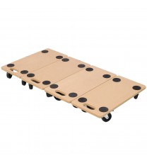 Furniture Moving Dolly, Heavy Duty Wood Rolling Mover with Wheels for Piano Couch Fridge Heavy Items, Securely Holds 500 Lbs (4pcs 22.8" x11.2" Platform)